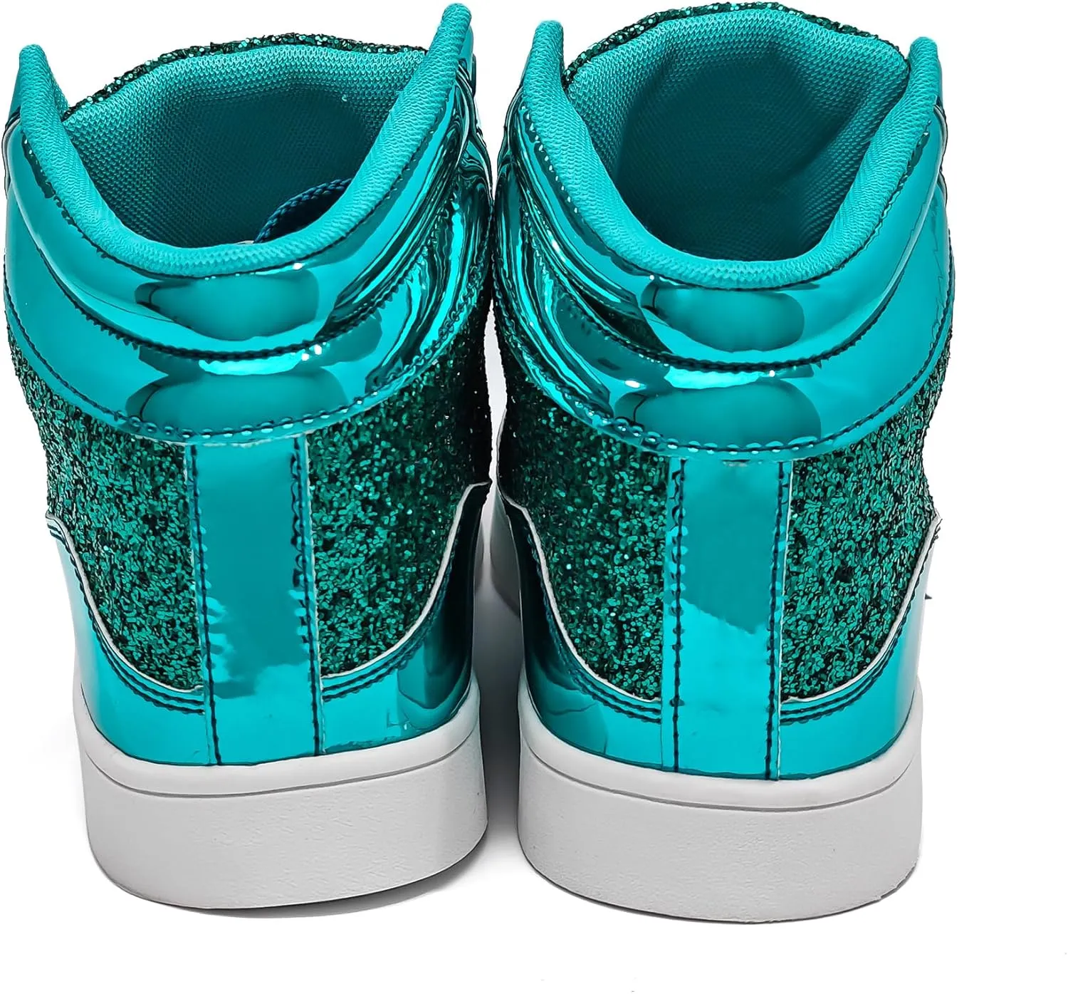 IGxx Glitter Shoes for Men Fashion High Top Casual Sequin Sparkly Sneakers Men's Bling Shiny Men
