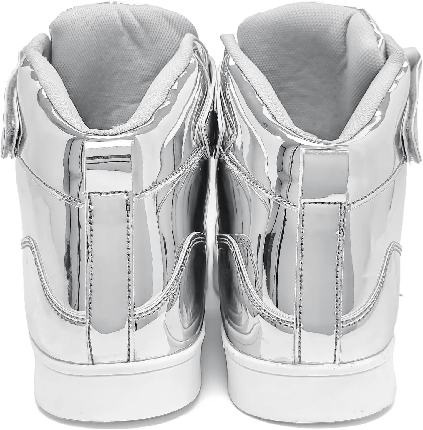 IGxx Sequins Shoes for Kids Boys Fashion Sparkle Gold Shoes Bling Shiny High Top Sneakers Girls Hook&Loop