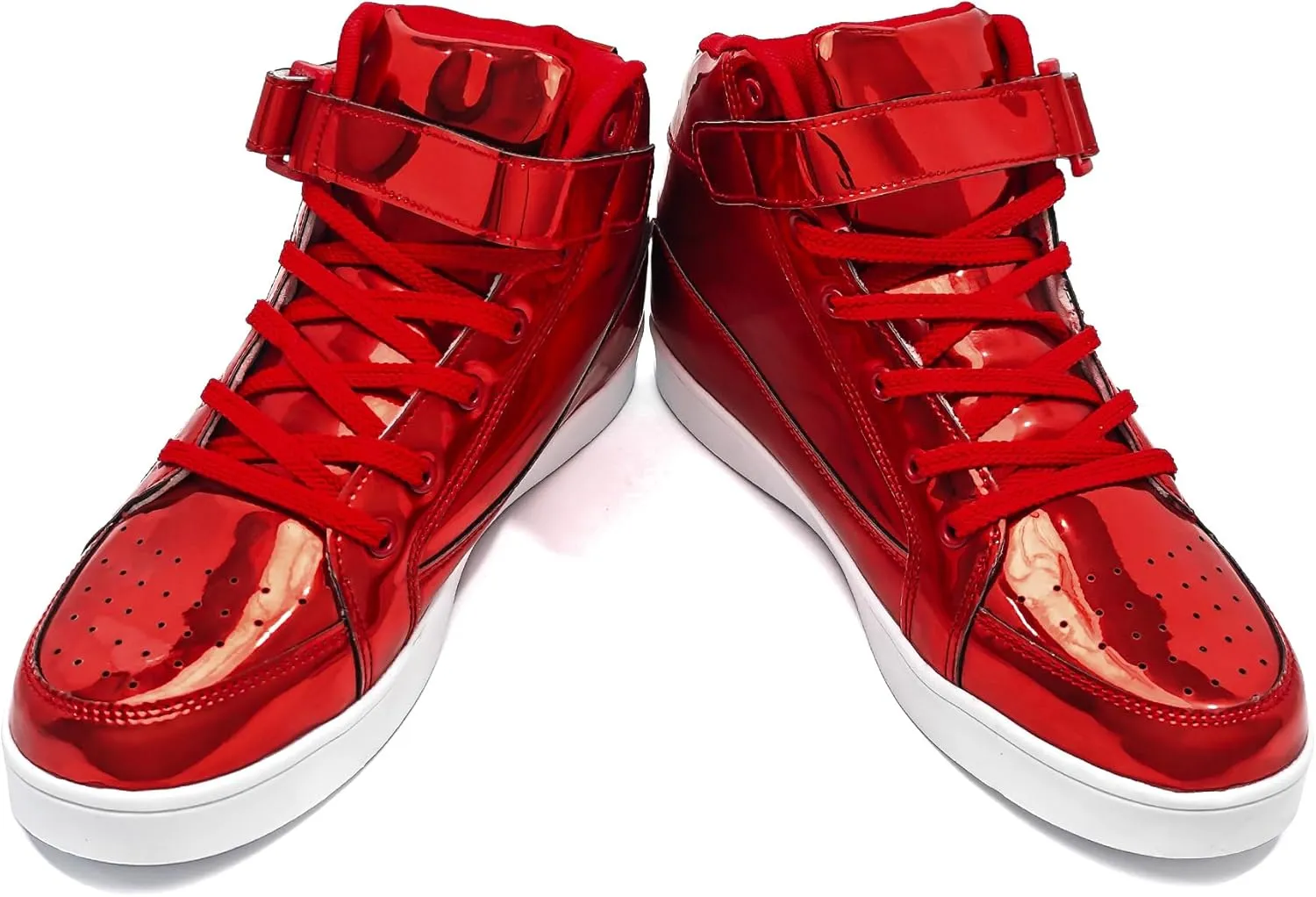 IGxx Sequins Shoes for Kids Boys Fashion Sparkle Gold Shoes Bling Shiny High Top Sneakers Girls Hook&Loop