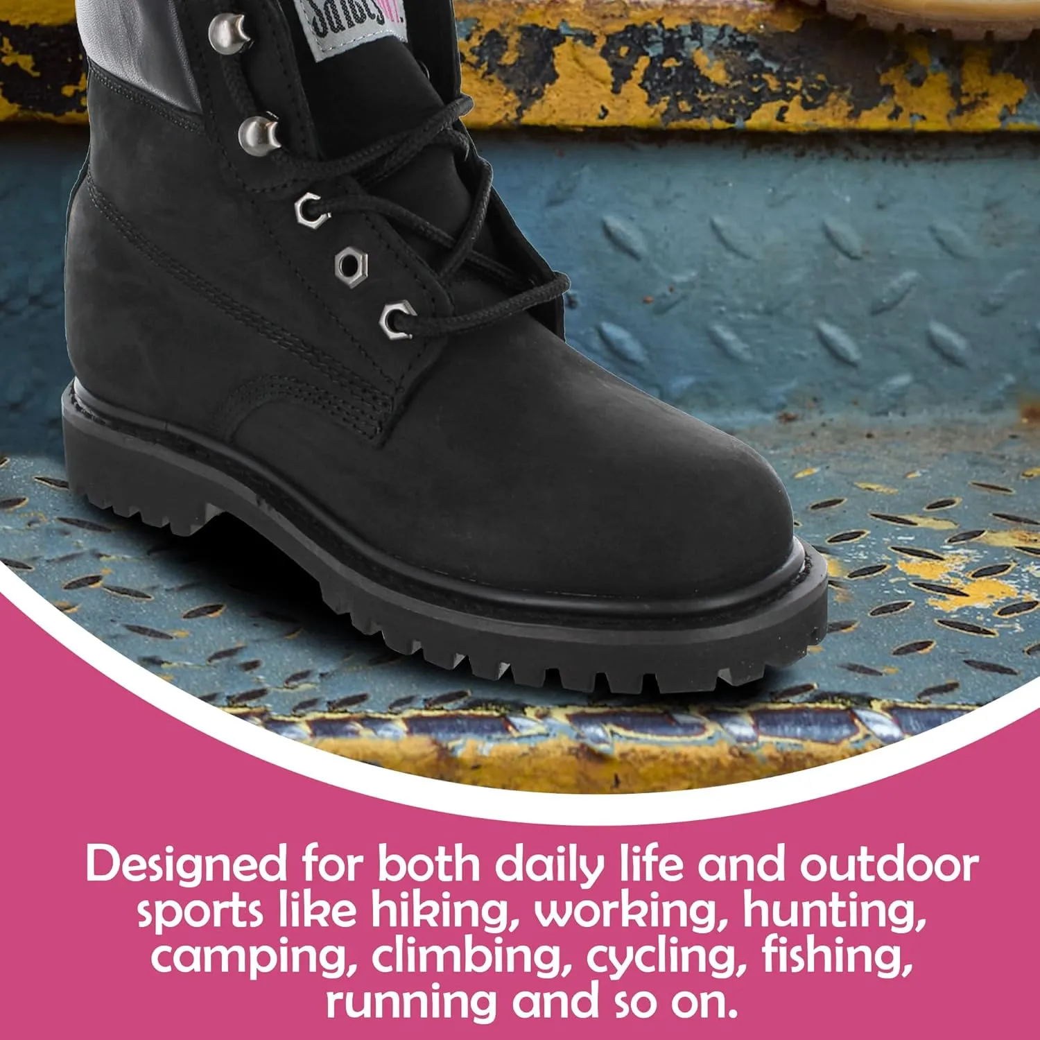 II Steel Toe Work Boots - Black