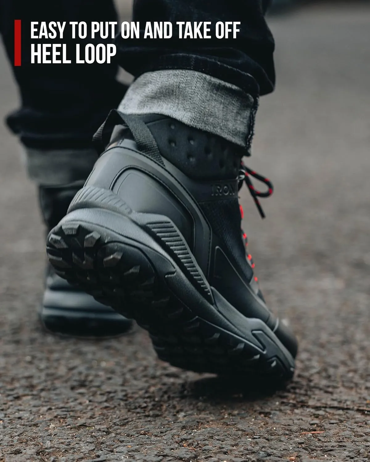IRON JIA'S Motorcycle Shoes for Men, Waterproof Anti-Slip Breathable Street Casual Motorcycle Riding Boots with Lace Garage, Ankle Support, Shift Pads 9