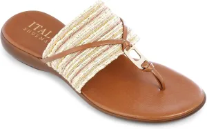 Italian Shoemkaer Womens Callisto Sandals 6 Ntrf Natur