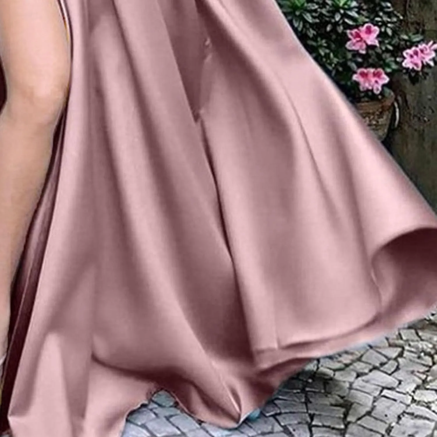 JEKE-DG Women's High Slit Slim Fit Cocktail Party Dress Deep V Neck Elegant Wedding Dress Flowy Solid Comfort Dresses