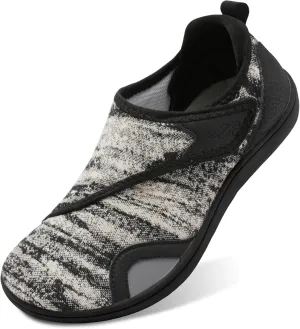 JIASUQI Men's Walking Shoes Wide Toe Sneakes with Arch Support House Shoes Slippers for Men