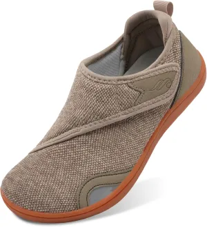 JIASUQI Men's Walking Shoes Wide Toe Sneakes with Arch Support House Shoes Slippers for Men