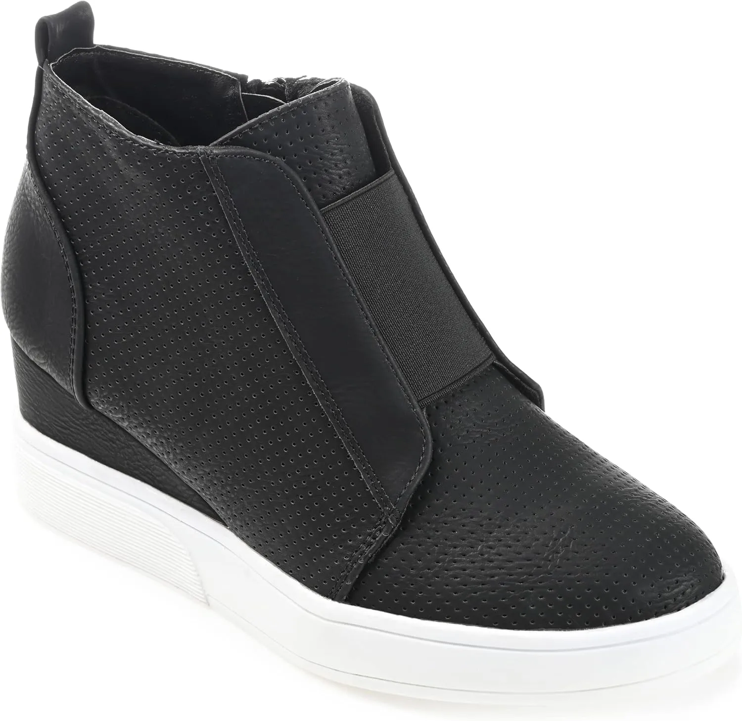 Journee Collection Women's Clara Zippered Wedge Sneakers