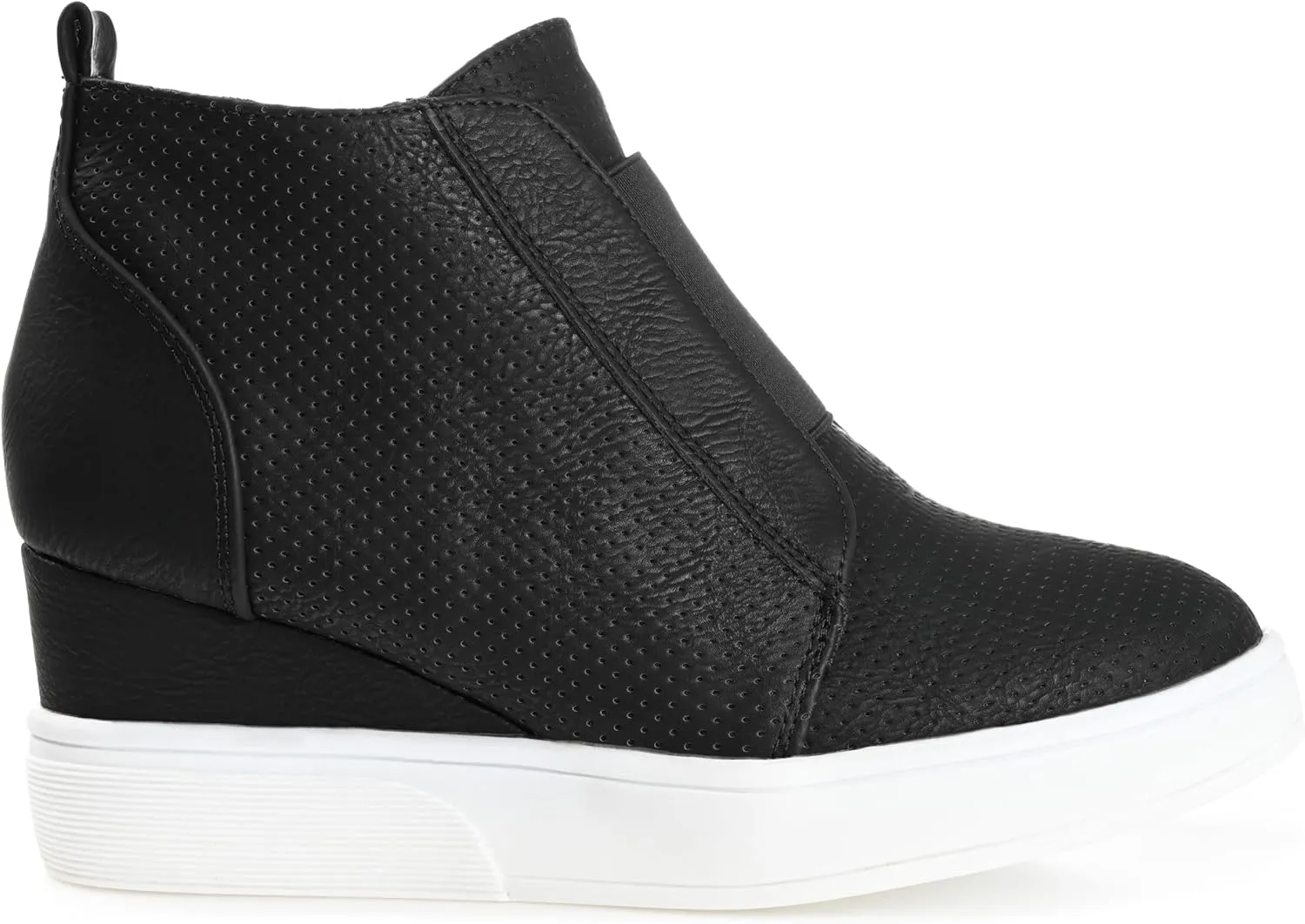 Journee Collection Women's Clara Zippered Wedge Sneakers