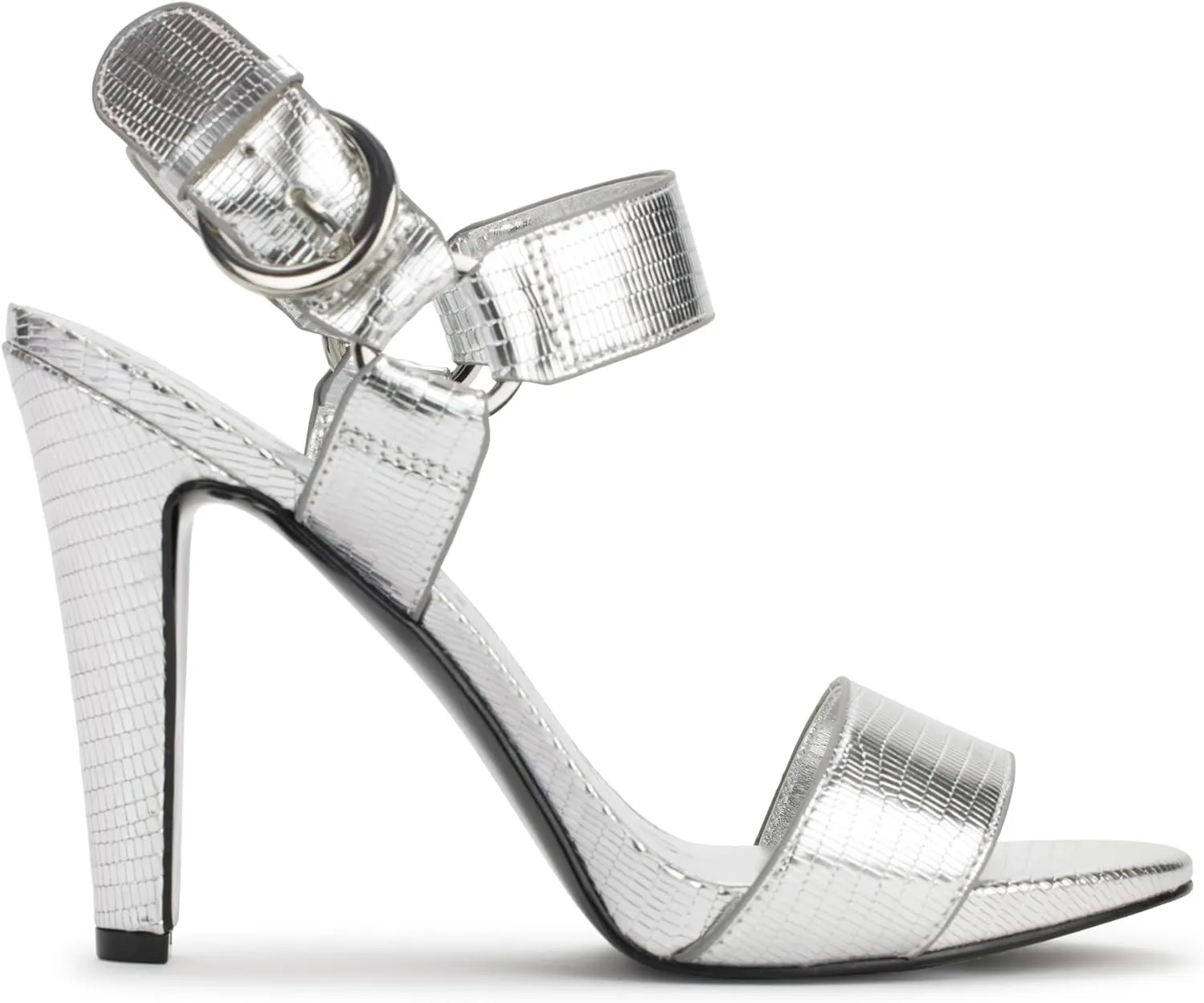 KARL LAGERFELD Women's Leather Cieone Heeled Open-toe Sandal