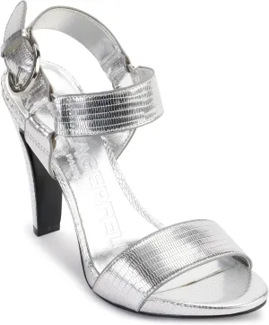 KARL LAGERFELD Women's Leather Cieone Heeled Open-toe Sandal