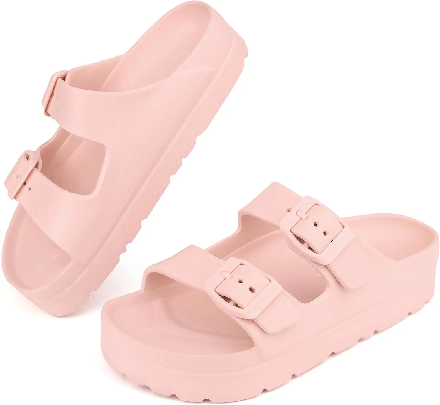 Kids Slides Sandals Adjustable Buckle Boys Girls Slides for Beach Pool