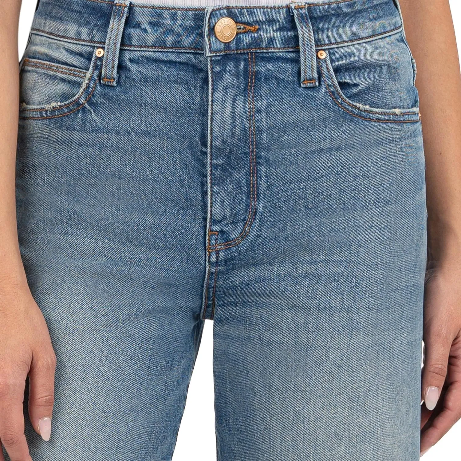 KUT from the Kloth Women's Sienna High Rise Wide Leg-roll Up 5"