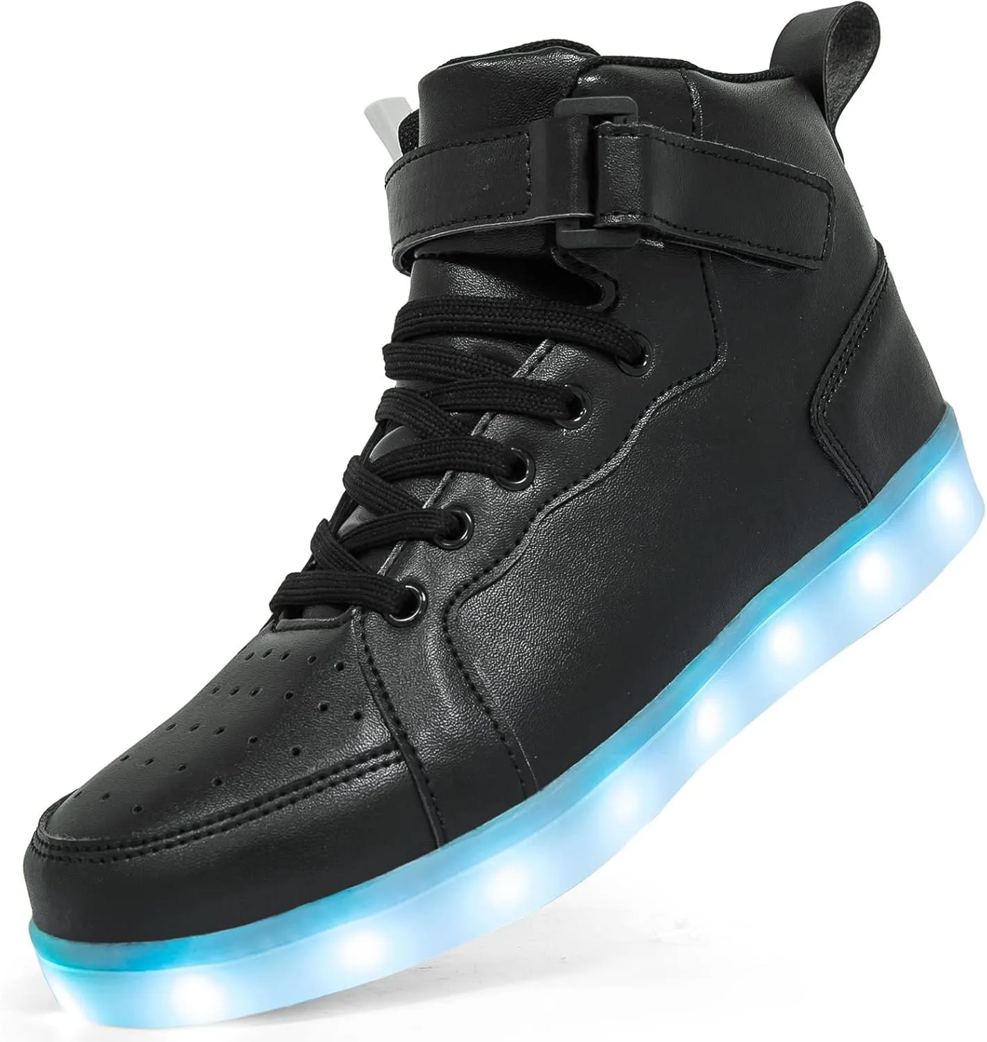 LED Light Up High Top Sneakers Flashing Shoes for Women Men Teens with USB Charging Glowing Luminous Shoes