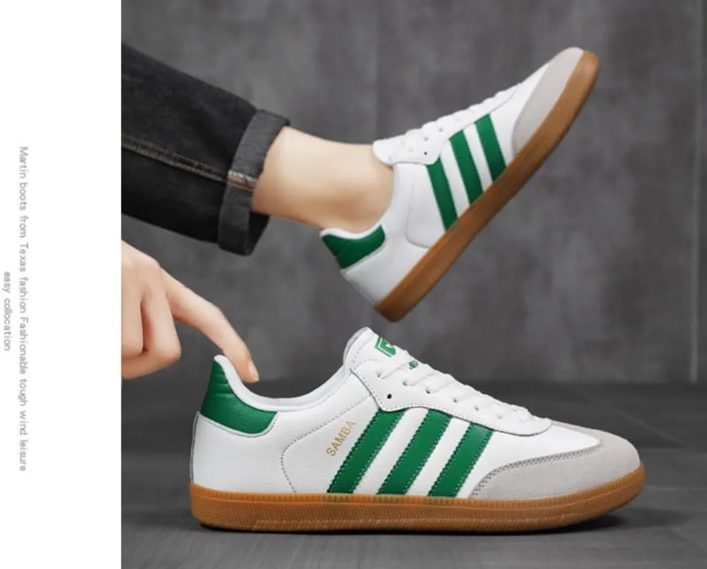 Lightweight Sneakers for Jogging Breathable Running Shoes for Men Anti-Slip Colorblocked Stripe Print Shoes
