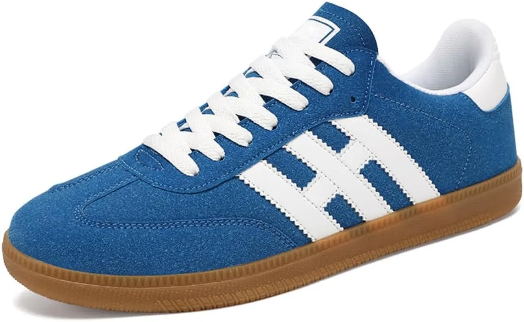 Lightweight Sneakers for Jogging Breathable Running Shoes for Men Anti-Slip Colorblocked Stripe Print Shoes