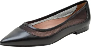 Linea Paolo - Novah - Womens Mesh Leather and Velvet Flats