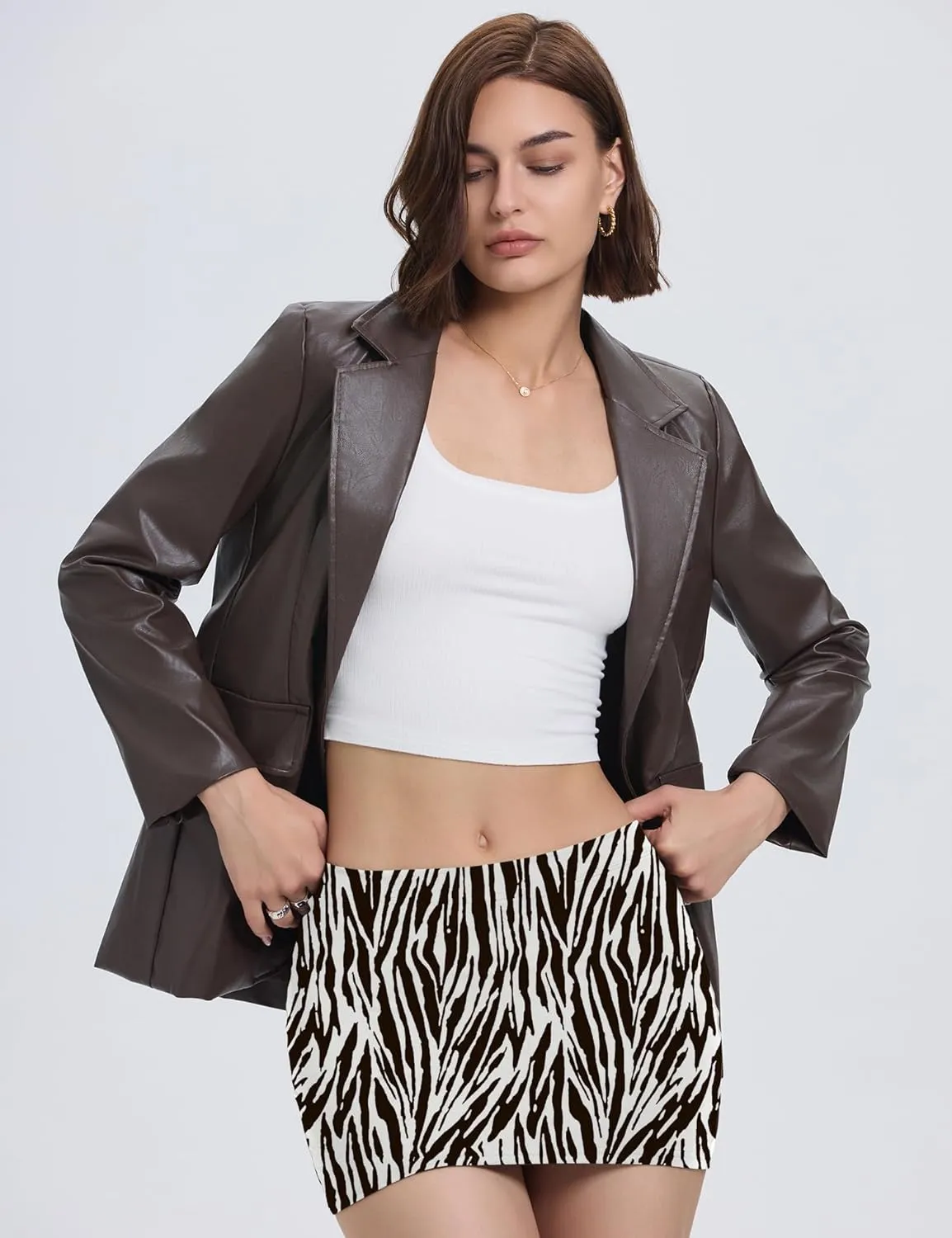 LOMON Y2k Mini Skirts for Women with Shorts Underneath Bodycon Skorts Sexy Club Date Night Micro Pencil Skirt Streetwear