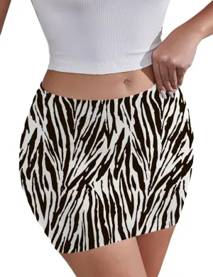 LOMON Y2k Mini Skirts for Women with Shorts Underneath Bodycon Skorts Sexy Club Date Night Micro Pencil Skirt Streetwear