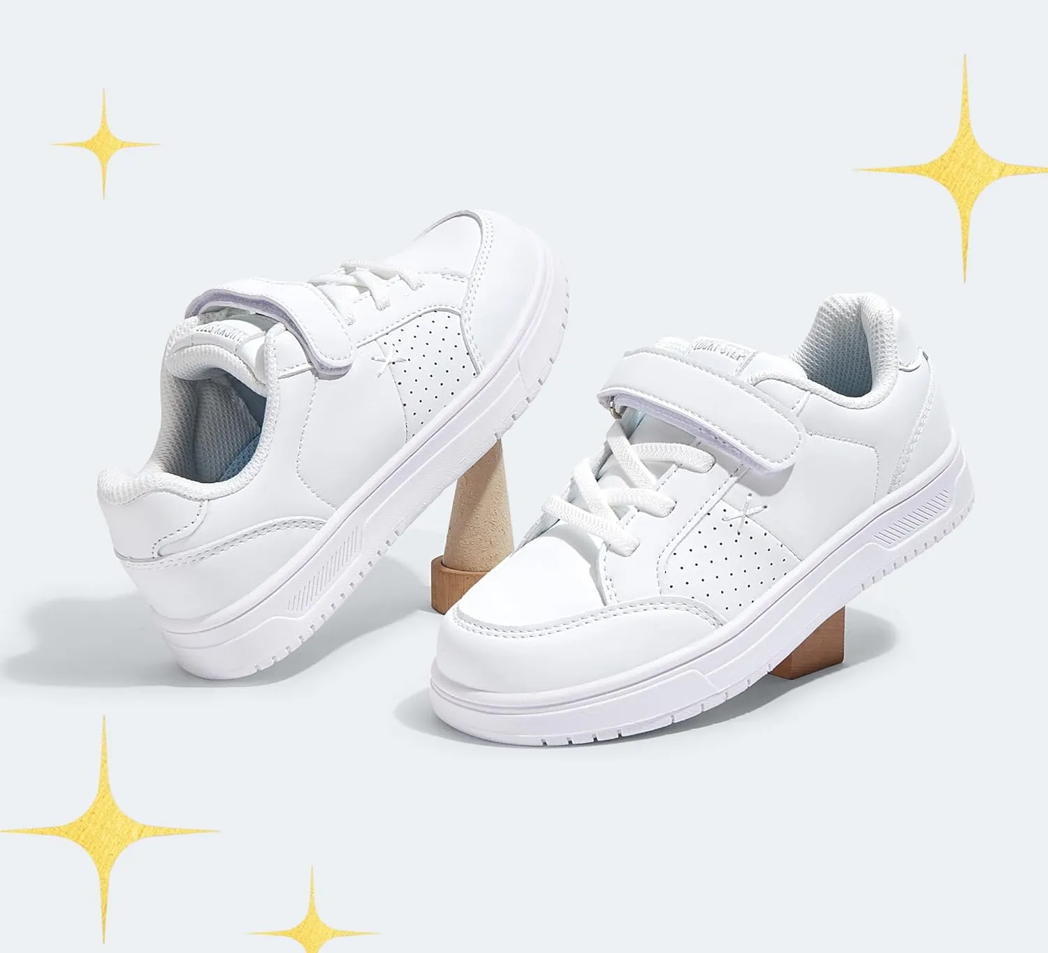 LUCKY STEP Kid's Glitter Walking Shoes Shiny Sparkly Sequins Fashion Sneakers Hook and Loop Athletic Unisex-Child Casual Running for Children/Boys/Girls
