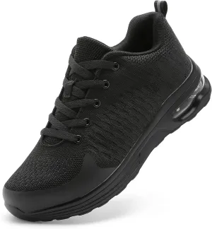 LUPWEE Steel Toe Shoes for Men Women, Slip Resistant Safety Work Shoes Puncture Proof Comfortable Indestructible Sneakers with Specialized Work Insole for Industry Construction Warehouse