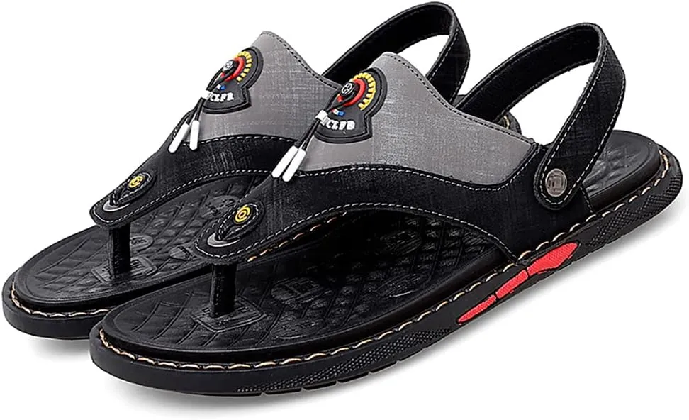 Men's Beach Sandals Handmade Sandals Fishing Outdoor Adjustable Casual Walking Shoes