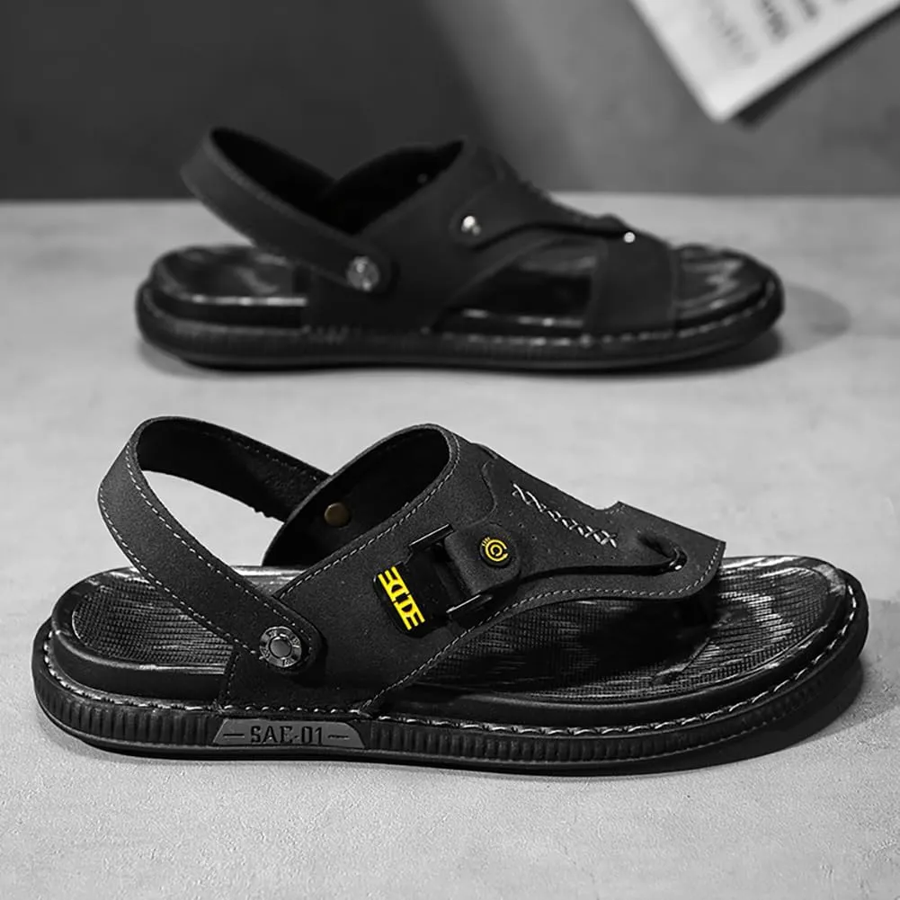 Men's Beach Sandals Handmade Sandals Fishing Outdoor Adjustable Casual Walking Shoes