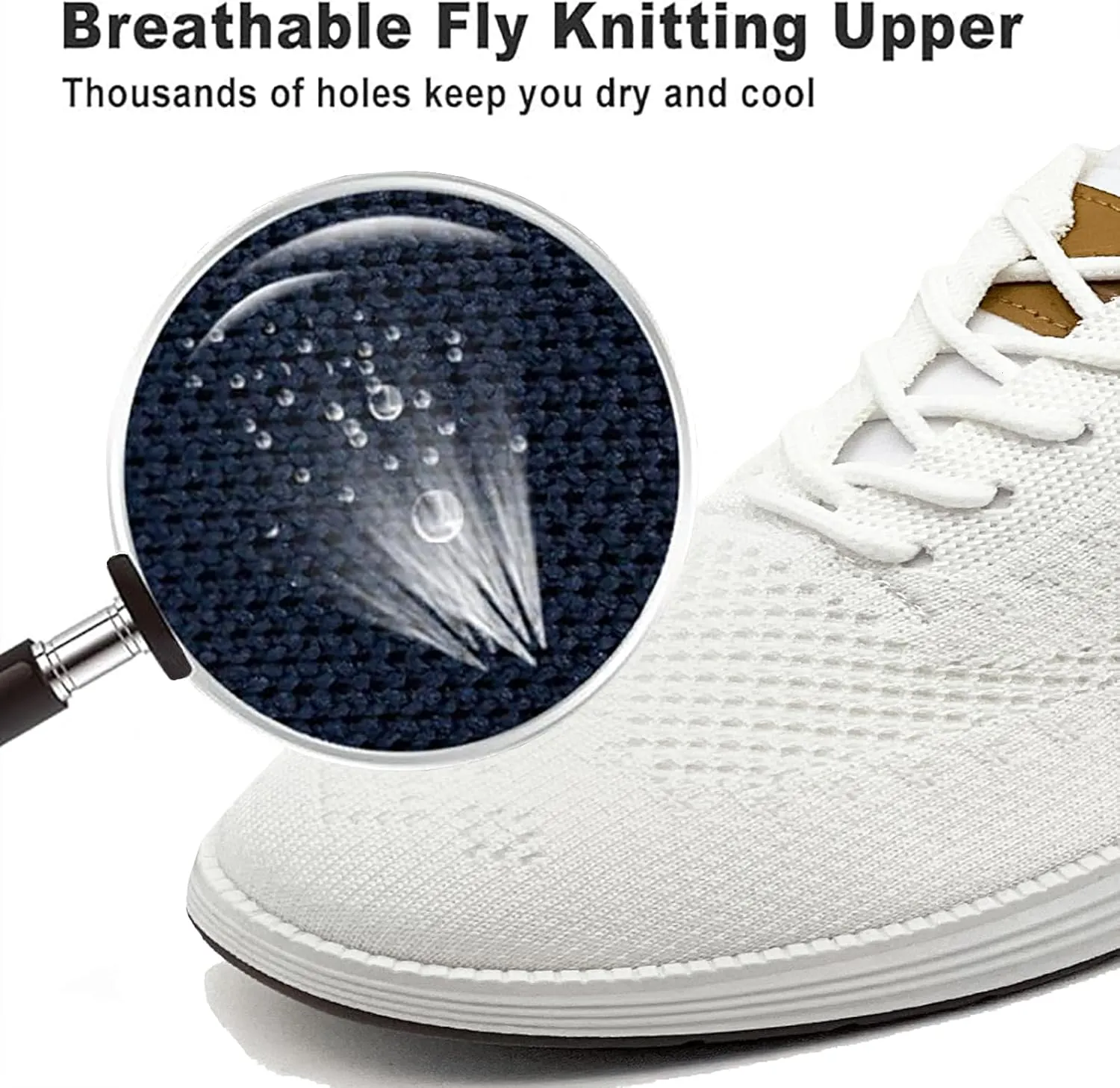 Men's Casual Dress Sneakers Oxfords Lace-Up Mesh Breathable Lightweight Fashion Walking Shoes Tennis Comfortable