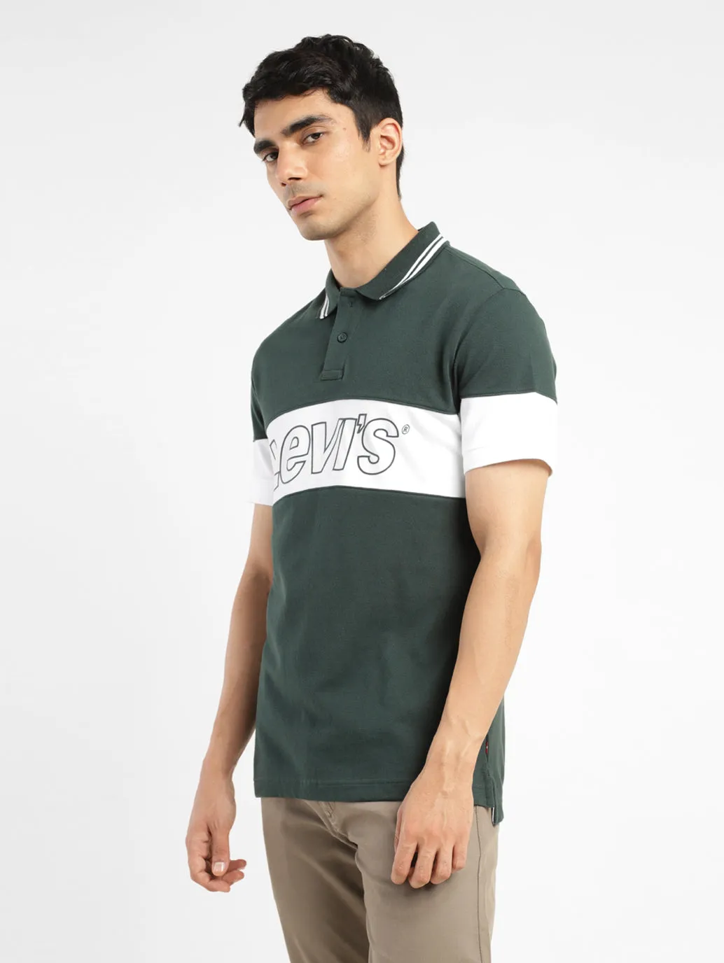 Men's Colorblock Polo T-shirt