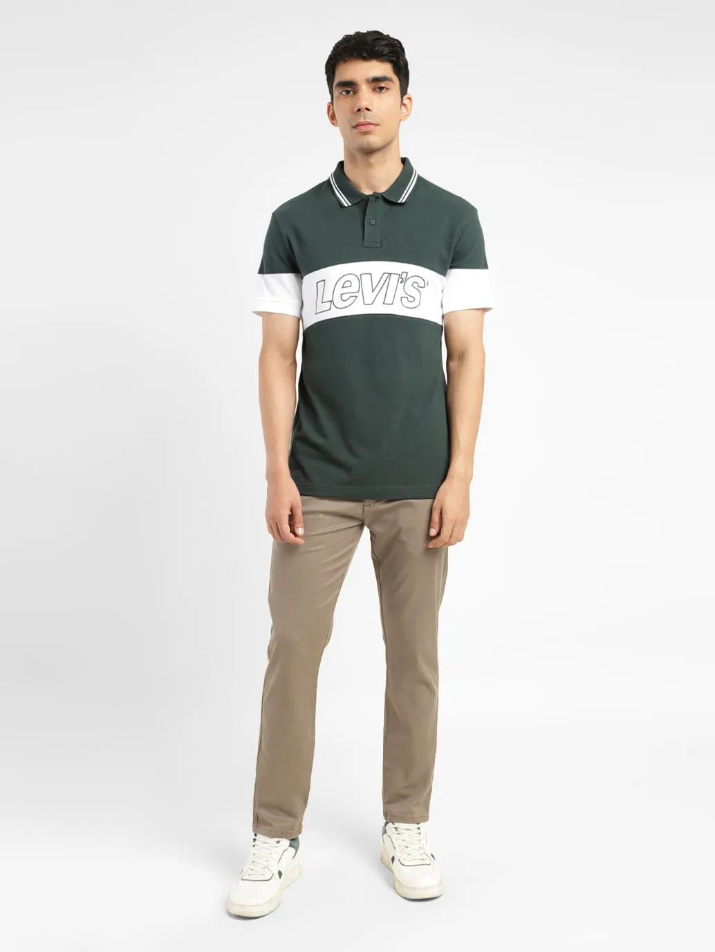 Men's Colorblock Polo T-shirt