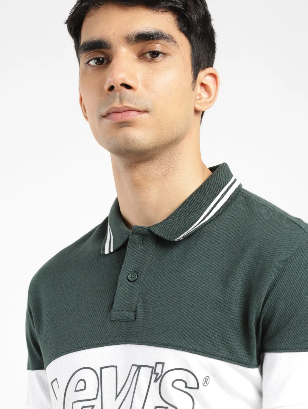 Men's Colorblock Polo T-shirt