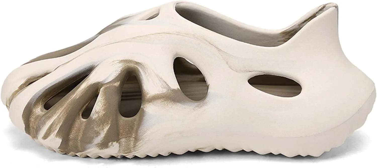 Mens Fashion Garden Clogs,Volcanic Lava Design,EVA Material,Lightweight,Durable,Non-slip,Beach Shoes,Gardening Shoes,Indoor and Outdoor Sandals.