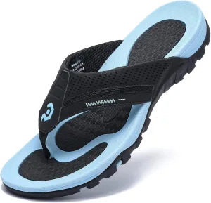Men's Flip-Flops, Thongs Sandals Durable Comfort Slippers for Beach