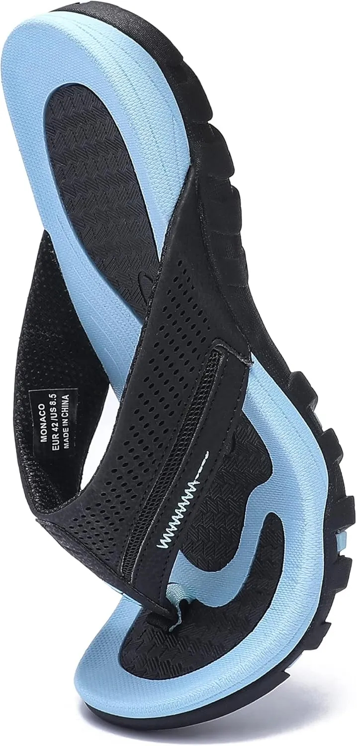Men's Flip-Flops, Thongs Sandals Durable Comfort Slippers for Beach