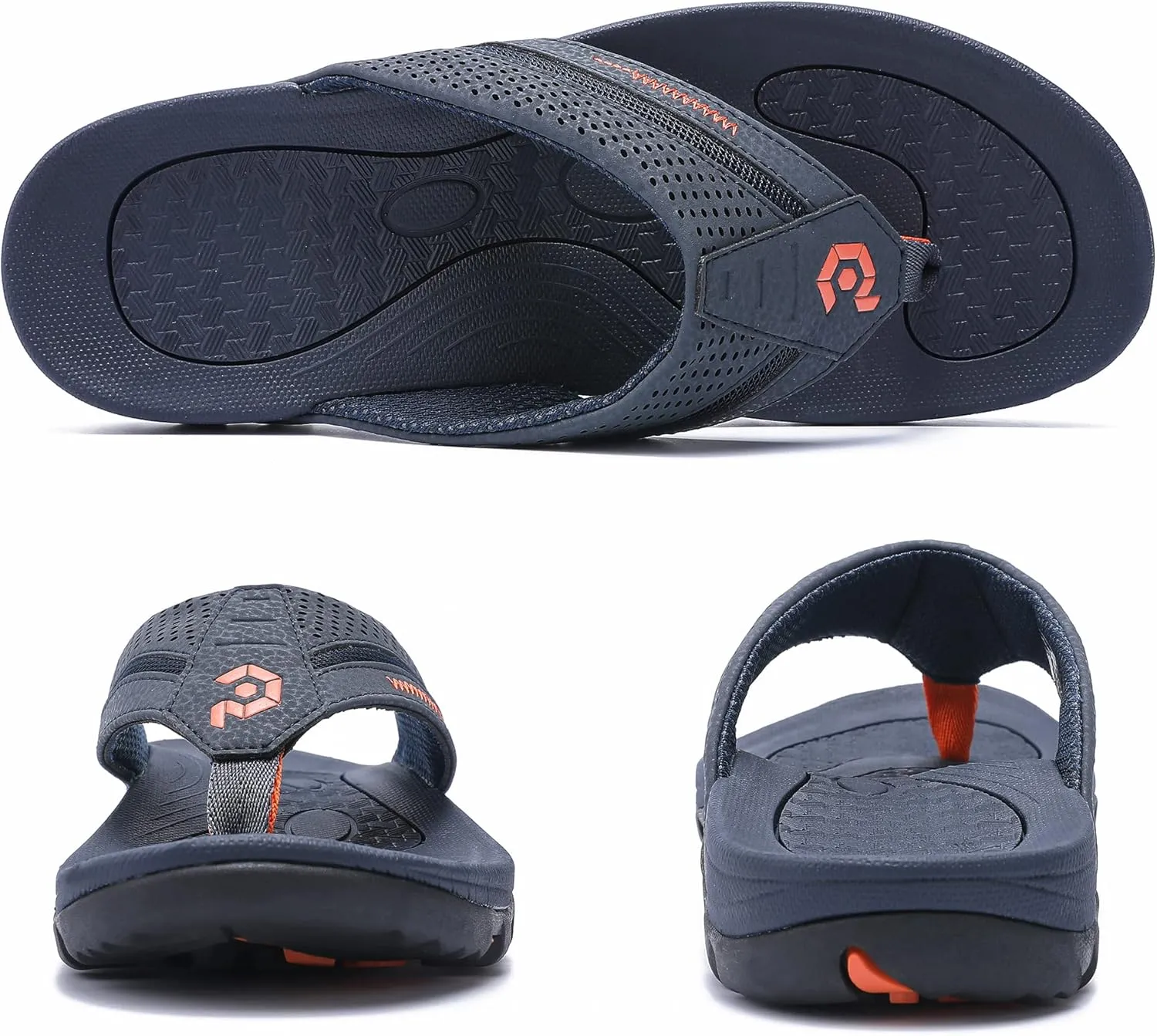 Men's Flip-Flops, Thongs Sandals Durable Comfort Slippers for Beach