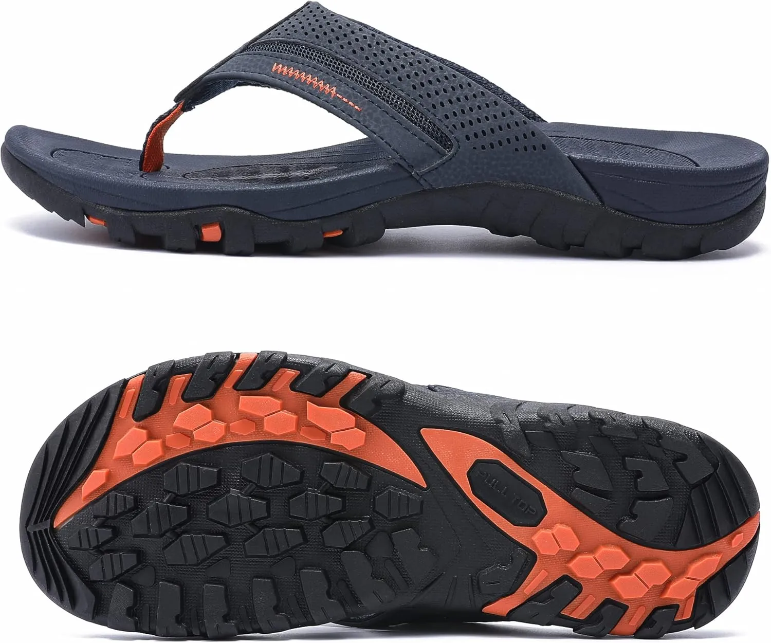 Men's Flip-Flops, Thongs Sandals Durable Comfort Slippers for Beach