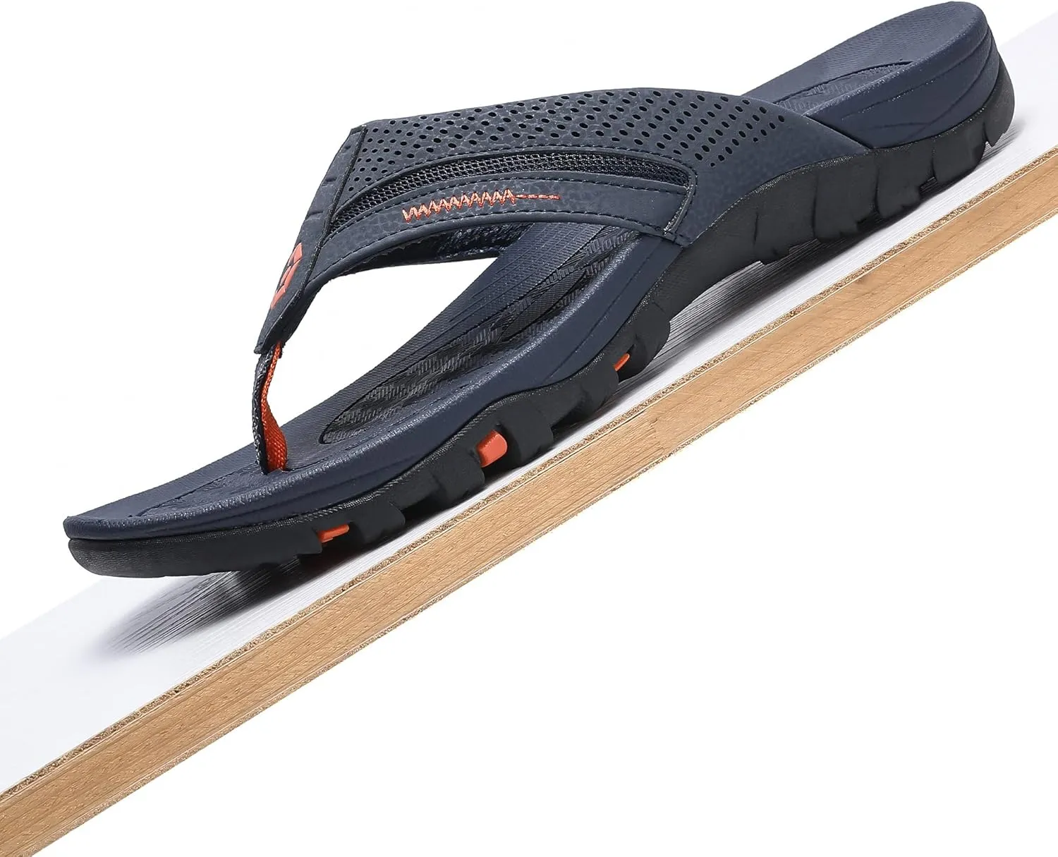 Men's Flip-Flops, Thongs Sandals Durable Comfort Slippers for Beach