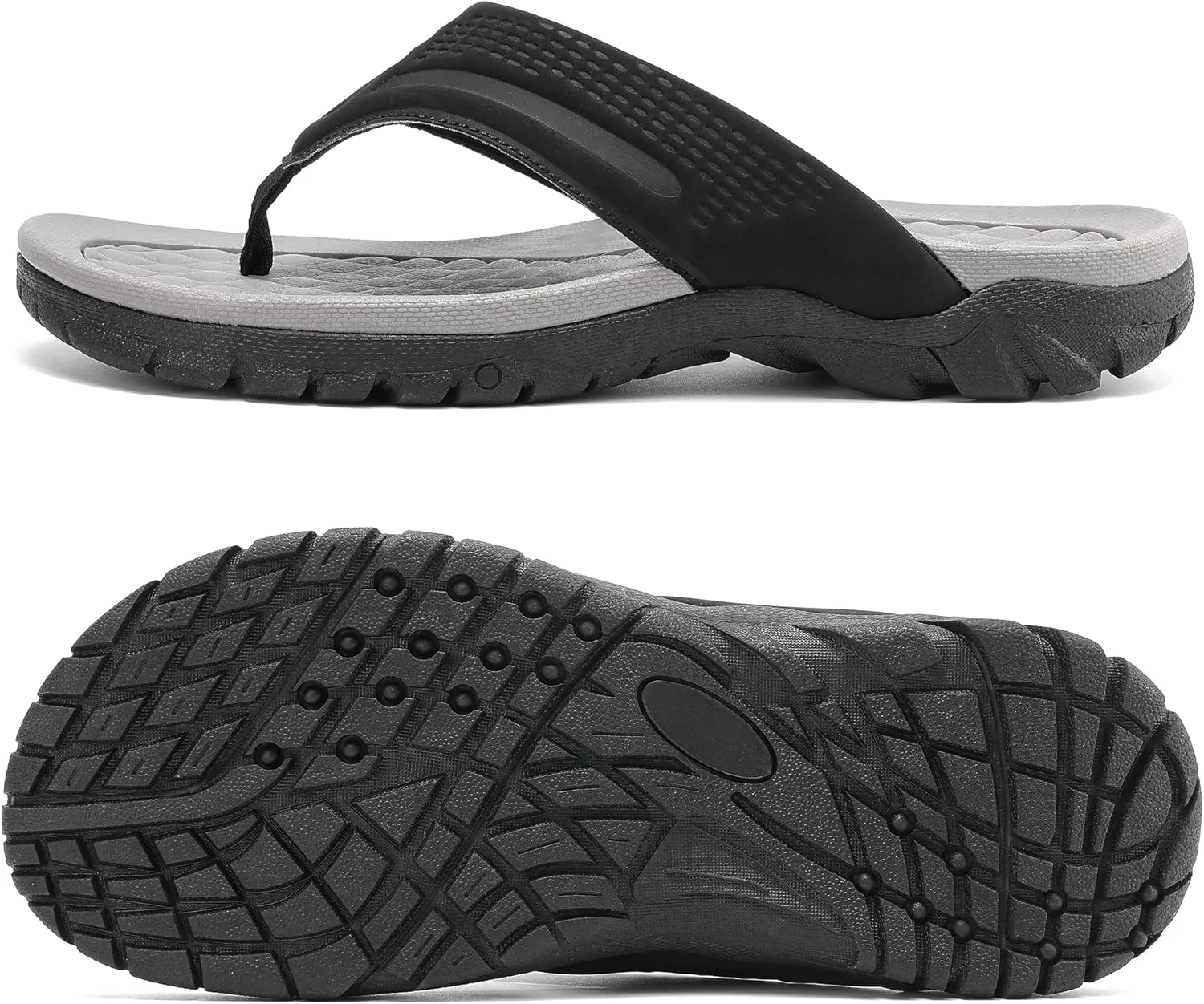 Men's Flip-Flops, Thongs Sandals Durable Comfort Slippers for Beach