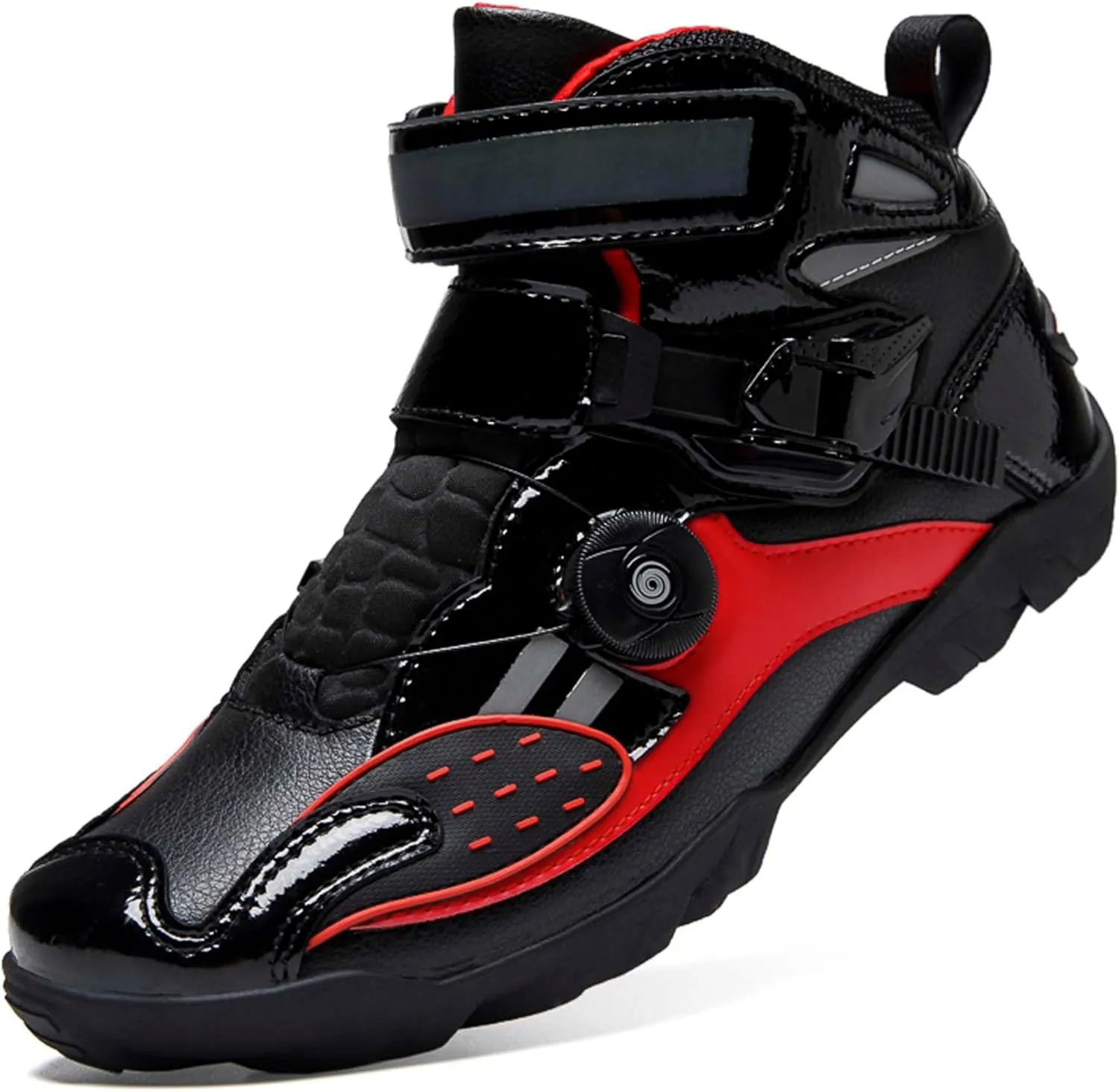 Men's Motorcycle Boots Slip Resistant Waterproof Motorcycle Combat Riding Boots Women's Fashion Motorcycle Short Boots Teenagers Street Racing Boots Outdoor Hiking Boots