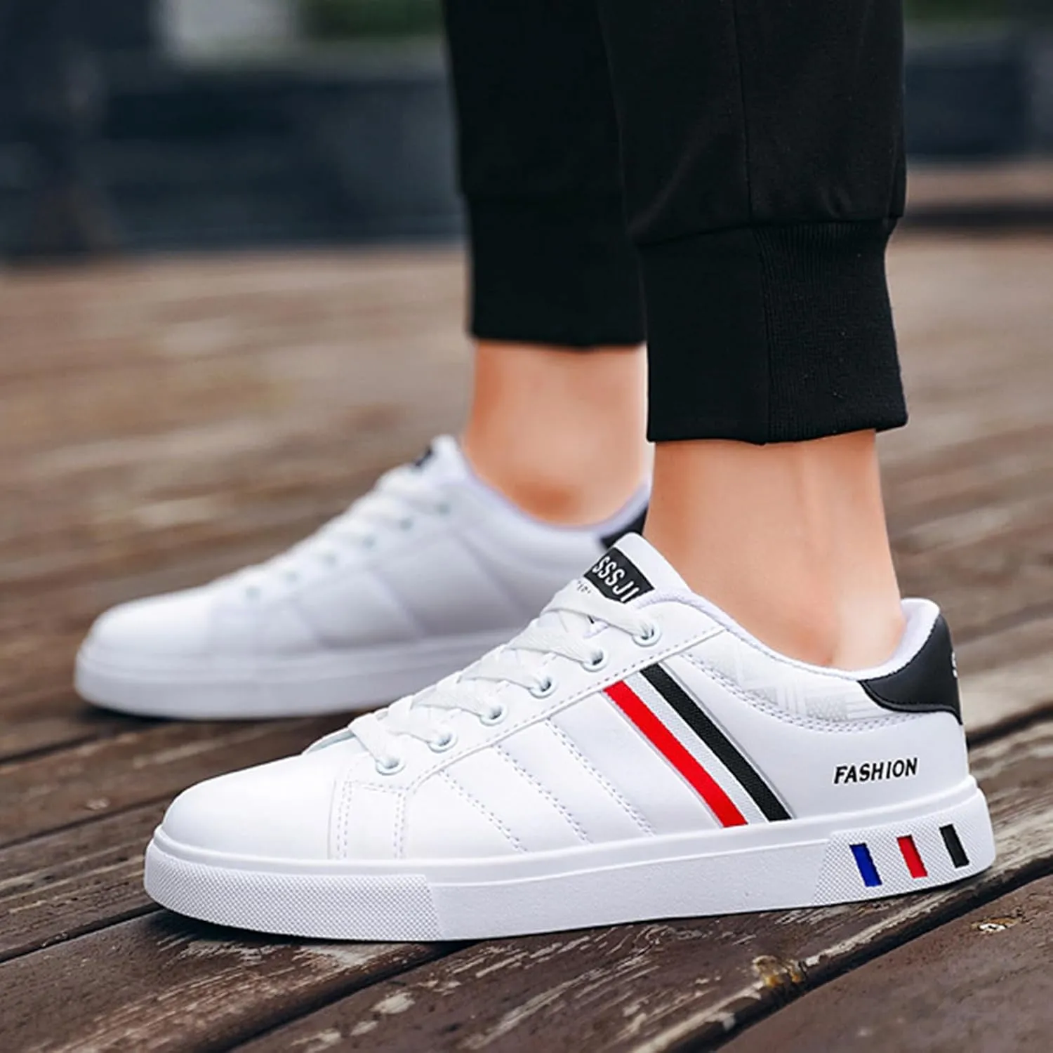 Men's Trendy Street Style Low Top Slip On Shoes, Comfortable Anti-slip Lace-up Wearable Sneakers, Suitable for Men's Outdoor Sports Hiking Running Shoes
