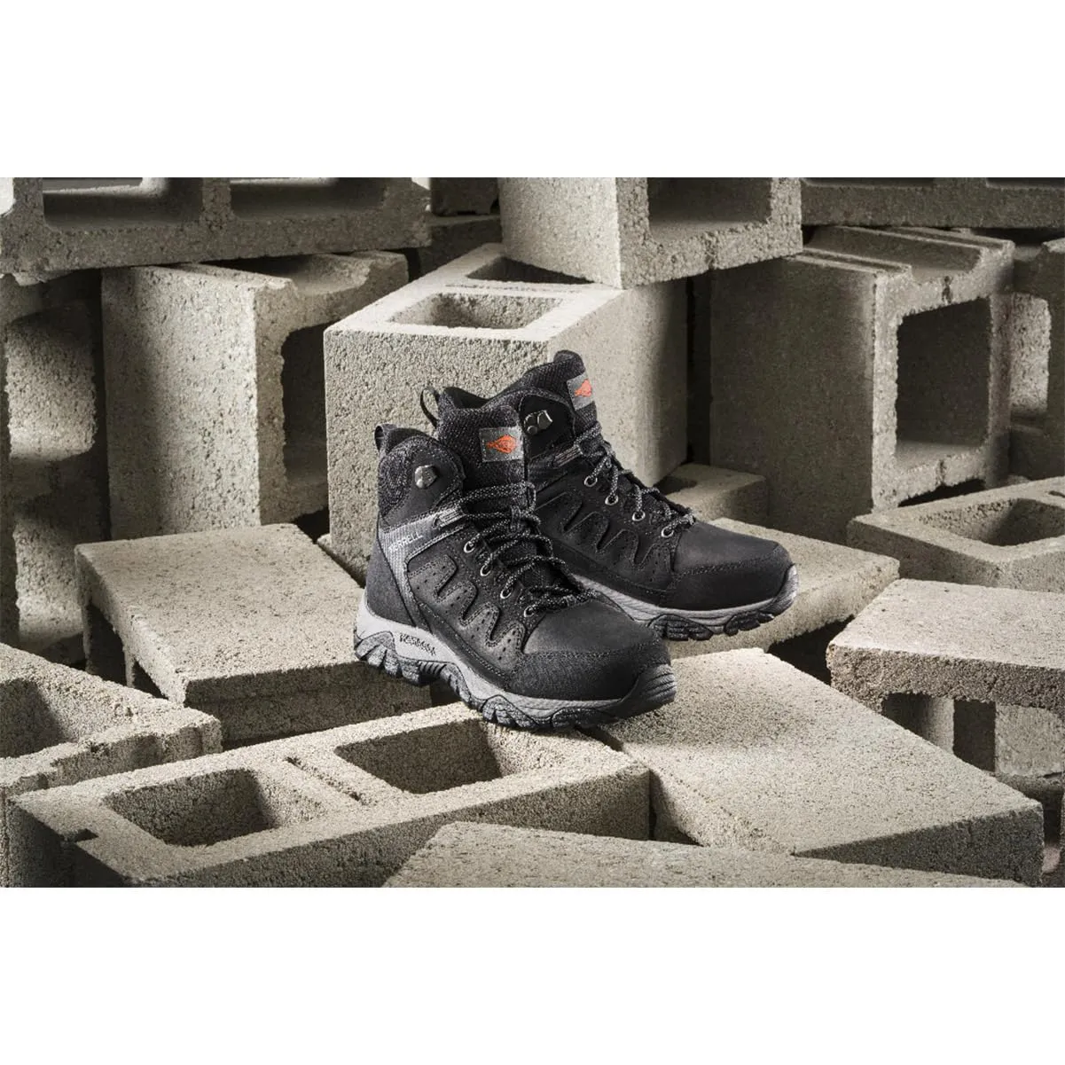 Merrell Men's Windoc Waterproof Steel Toe Mid Construction Boot, Black, 10