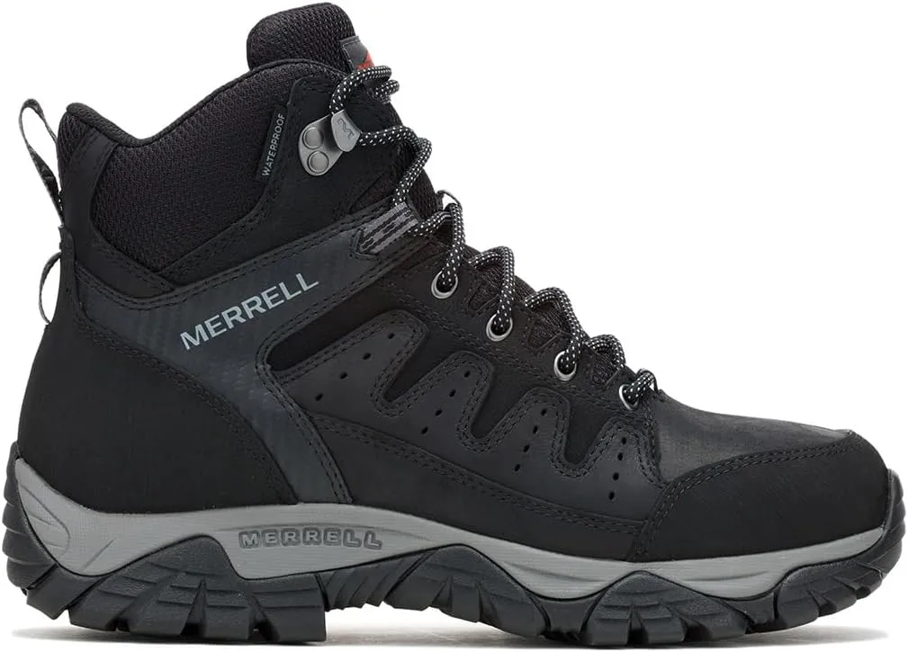 Merrell Men's Windoc Waterproof Steel Toe Mid Construction Boot, Black, 9.5