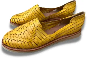 Mexico en la Piel Leather Huarache Sandals. Comfortable Flats For Woman.