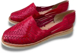 Mexico en la Piel Leather Huarache Sandals. Comfortable Flats For Woman.