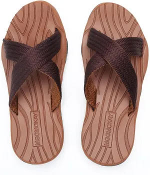 MGGMOKAY Mens Cross Slides Sandals Comfortable Thong Men Summer Beach Slipper