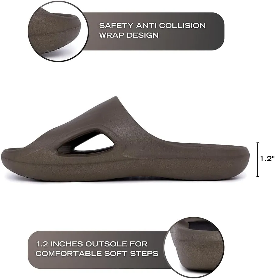 Nautica Men's Athletic Slides Sport Shower Sandals for Indoor & Outdoor - Lightweight, Durable and Comfortable