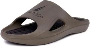 Nautica Men's Athletic Slides Sport Shower Sandals for Indoor & Outdoor - Lightweight, Durable and Comfortable