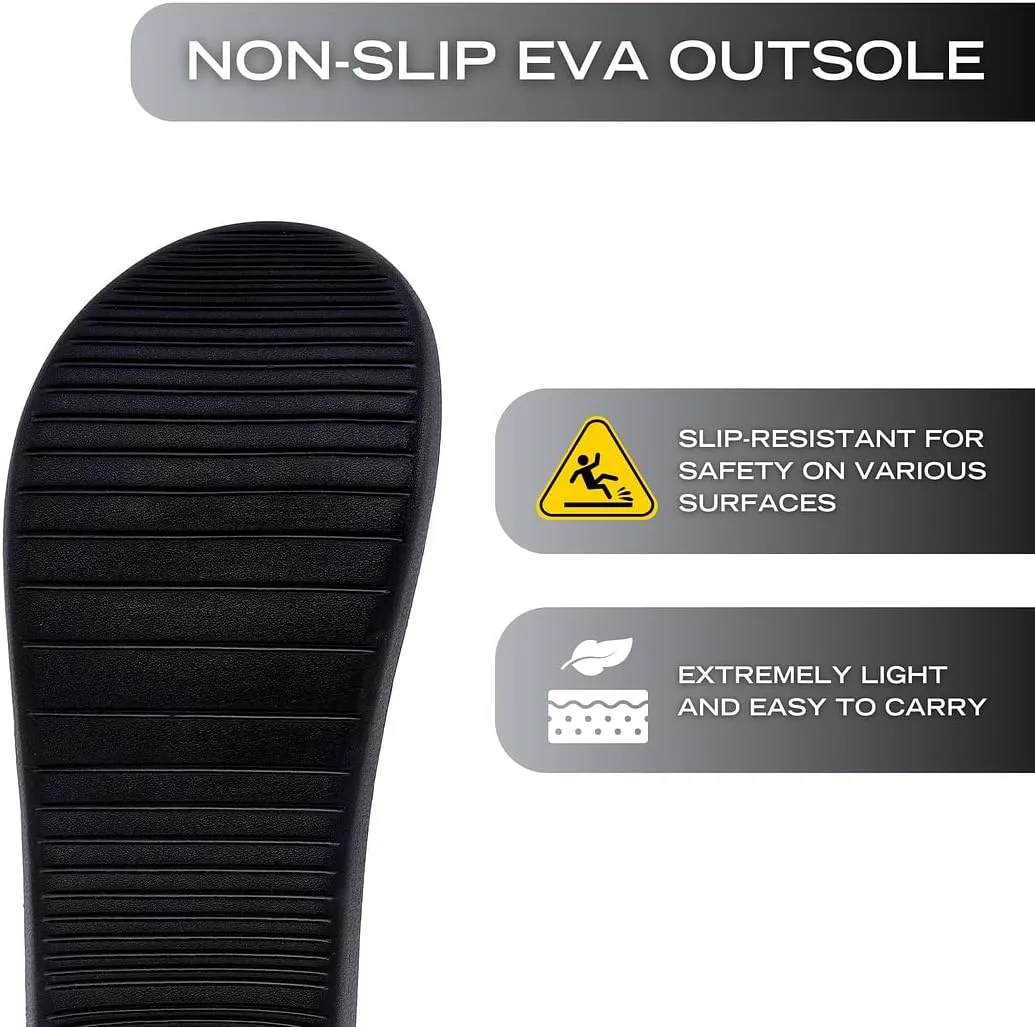 Nautica Men's Athletic Slides Sport Shower Sandals for Indoor & Outdoor - Lightweight, Durable and Comfortable