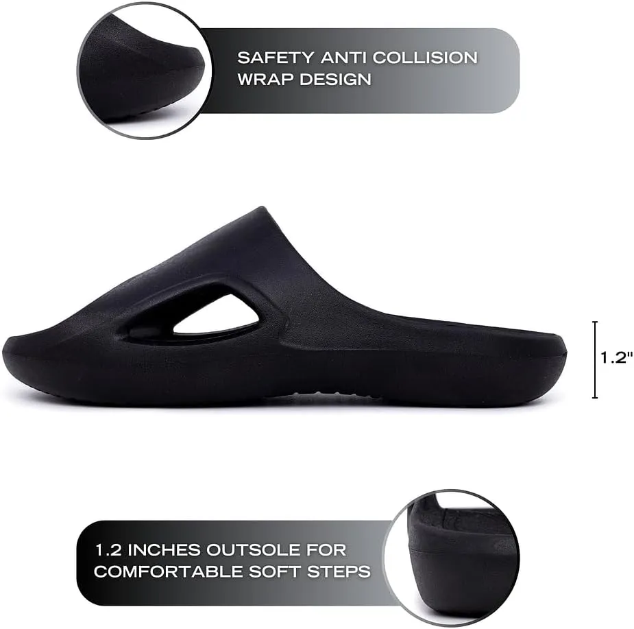 Nautica Men's Athletic Slides Sport Shower Sandals for Indoor & Outdoor - Lightweight, Durable and Comfortable