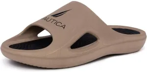 Nautica Men's Athletic Slides Sport Shower Sandals for Indoor & Outdoor - Lightweight, Durable and Comfortable