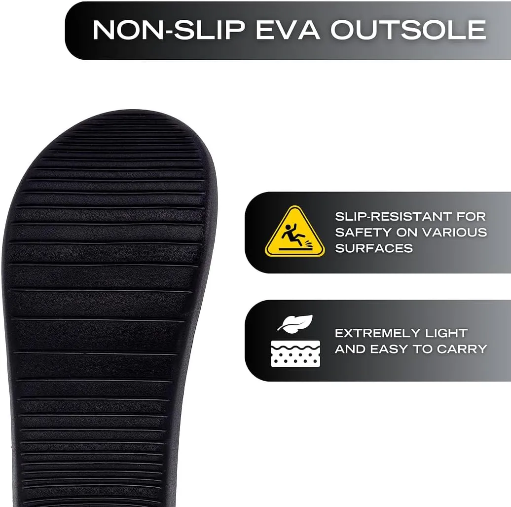 Nautica Men's Athletic Slides Sport Shower Sandals for Indoor & Outdoor - Lightweight, Durable and Comfortable