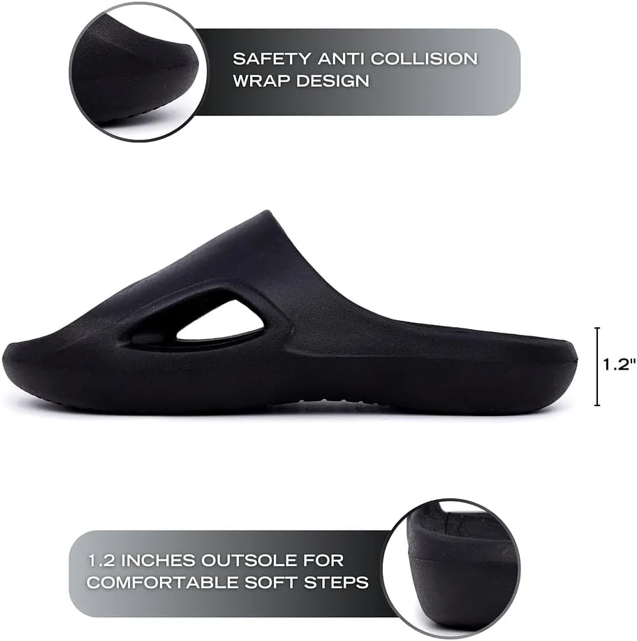 Nautica Men's Athletic Slides Sport Shower Sandals for Indoor & Outdoor - Lightweight, Durable and Comfortable
